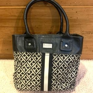 Tommy Hilfiger Hand Bag ToteBag &free pocket clock